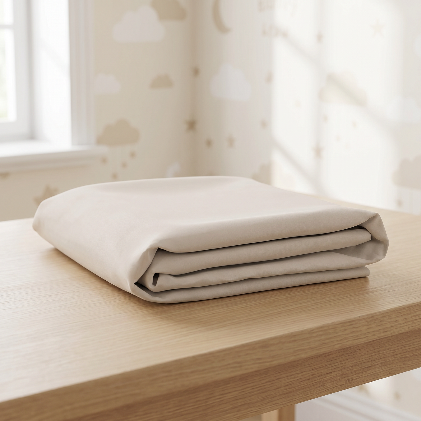 Grey Solid Crib Sheets 1 Pcs