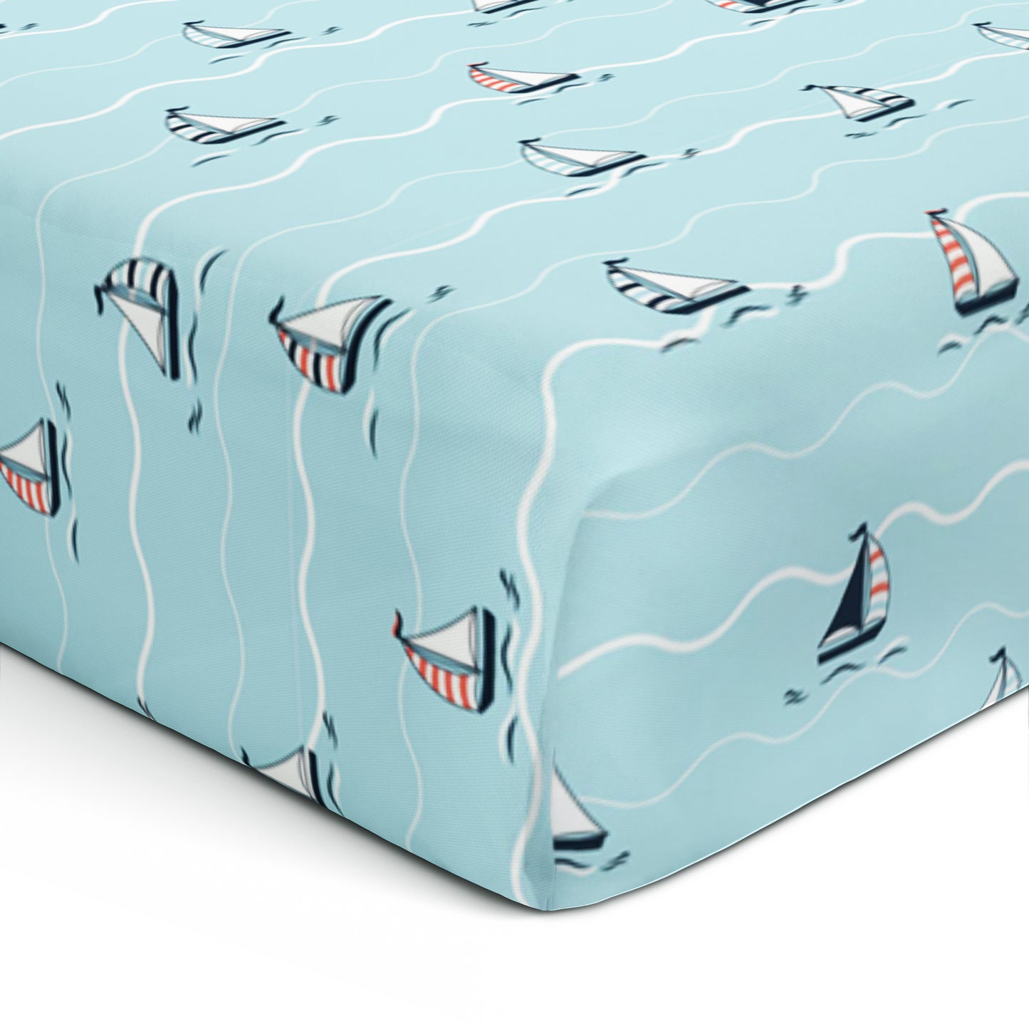 Yacht Blotch Crib Sheets 1 Pcs