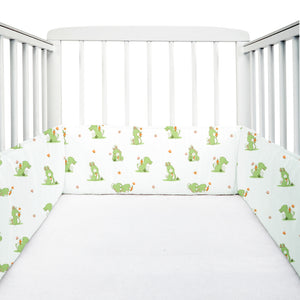 White Bunny Cot Bumper