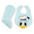 Donald Duck Embroidery Feeding Bibs And Burp 2 Pcs