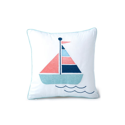 Boat Twill Filled Cotton Pillow 1 Pcs