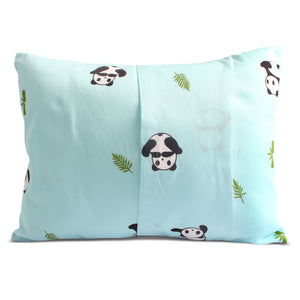Blue Panda Bolster Pillow Set 1 Pcs