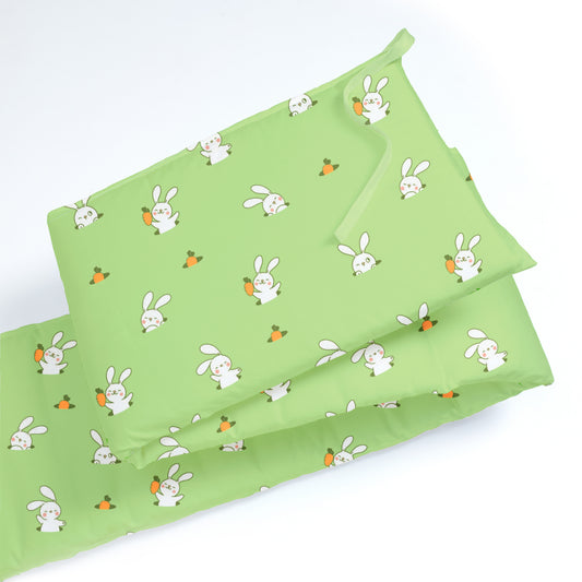 Green Bunny Cot Bumper