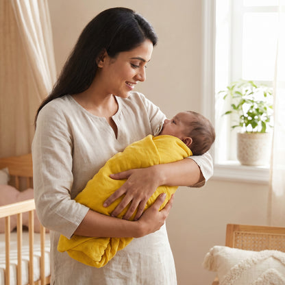 Yellow Swaddles 1 Pcs