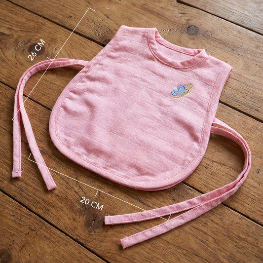 Soft Organic Cotton Baby Vest Set (Pack of 2) | Printed & Embroidered |  Pink Heart with Butterfly