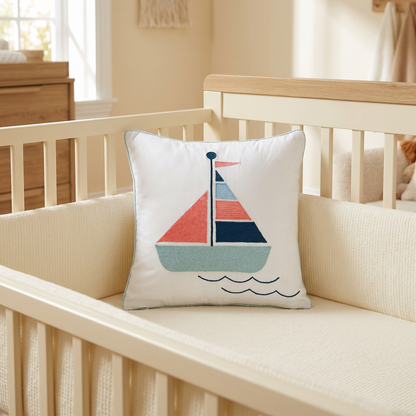 Boat Twill Filled Cotton Pillow 1 Pcs