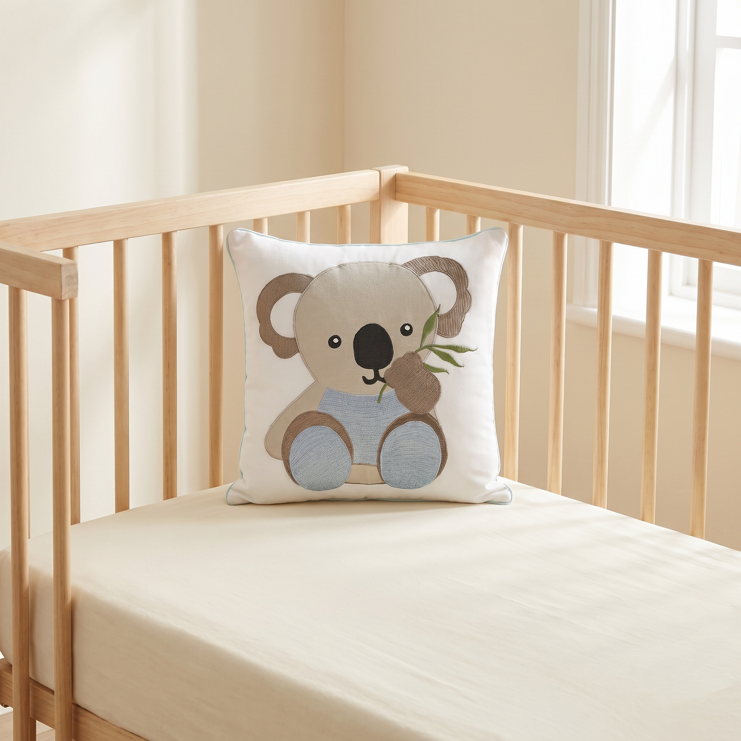 Blue Koala Twill Filled Cotton Pillow 1 Pcs