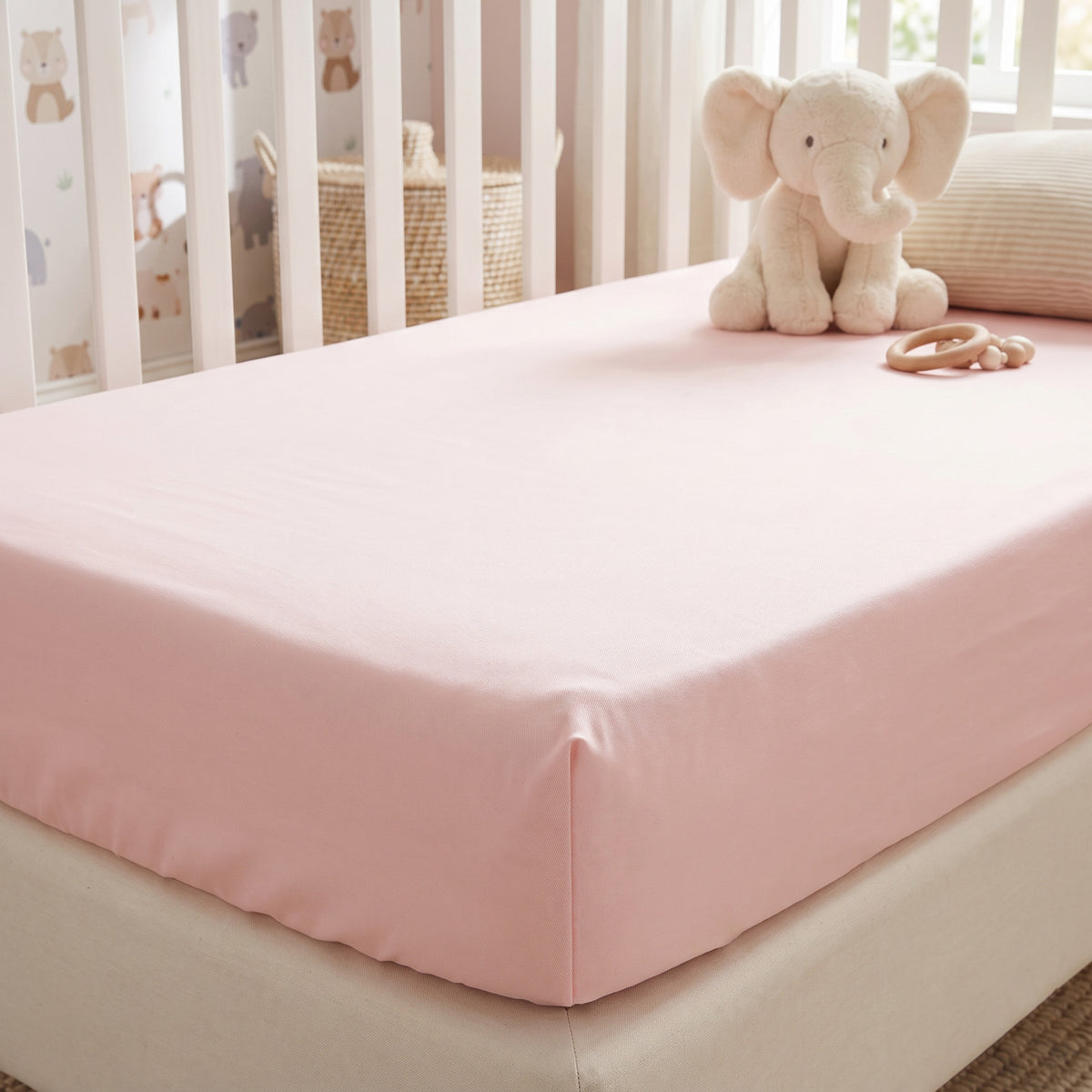 Softest Organic Cotton Crib Sheets in Pastel Colours