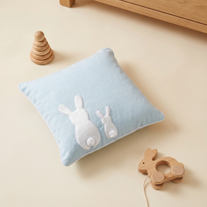 Blue Rabbit Dyed Duck Cotton Pillow 1 Pcs