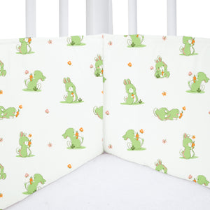 White Bunny Cot Bumper