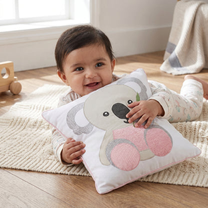 Pink Koala Twill Filled Cotton Pillow 1 Pcs