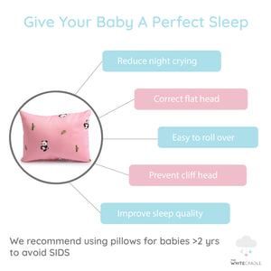 Pink Panda Bolster Pillow Set 1 Pcs