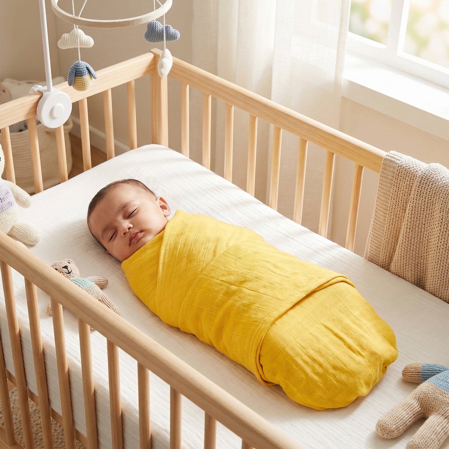 Yellow Swaddles 1 Pcs