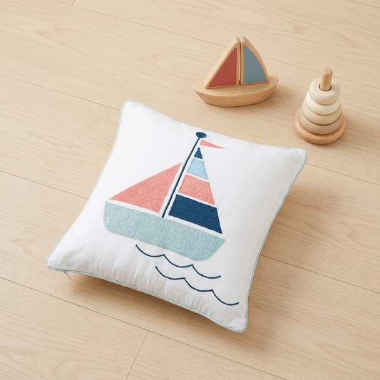 Boat Twill Filled Cotton Pillow 1 Pcs