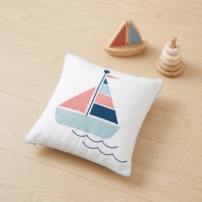 Boat Twill Filled Cotton Pillow 1 Pcs