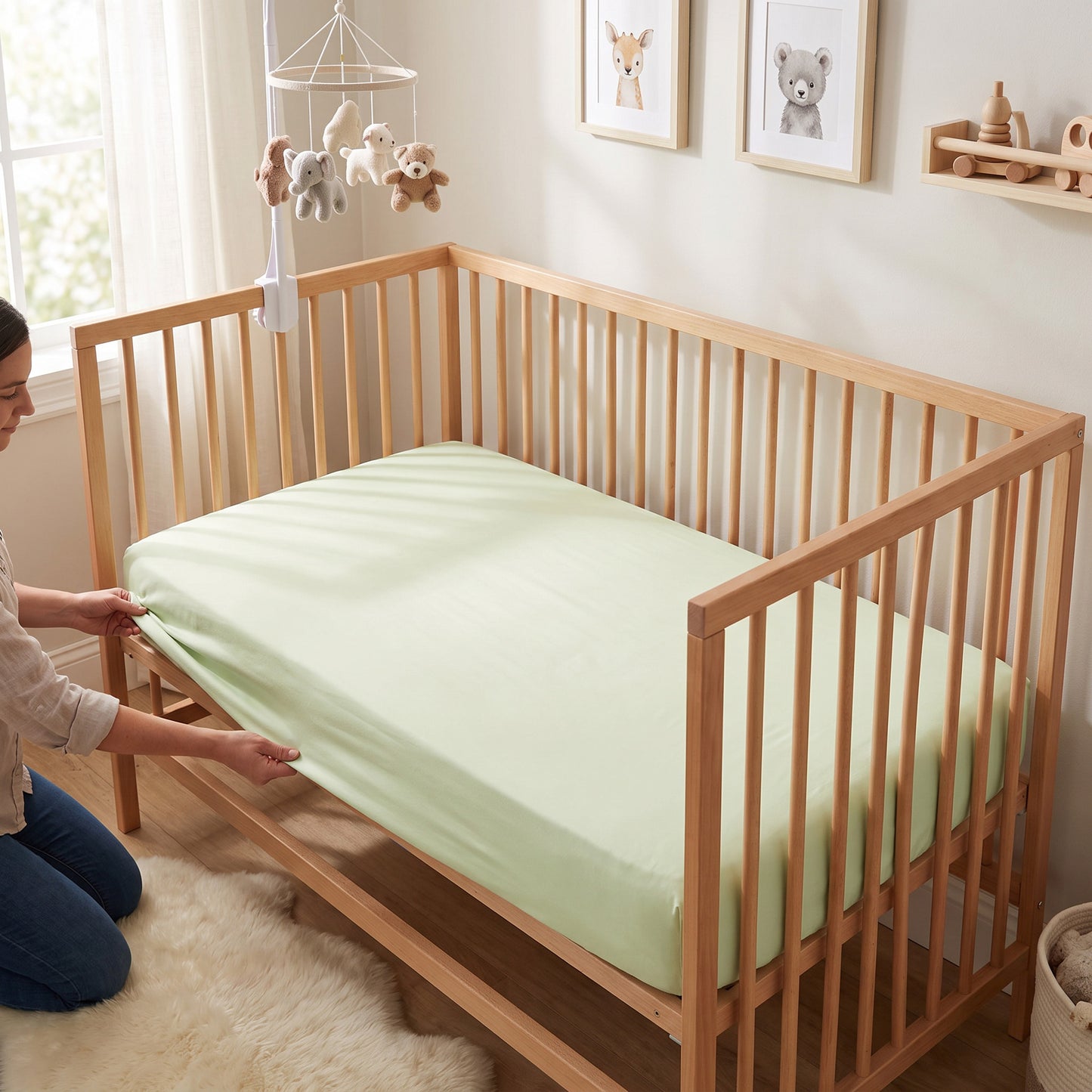 Solid Designs Crib Sheets