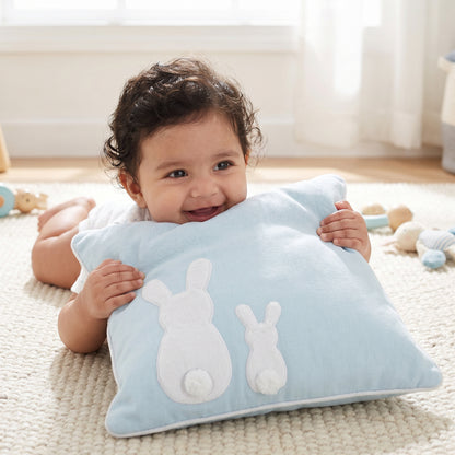 Blue Rabbit Dyed Duck Cotton Pillow 1 Pcs