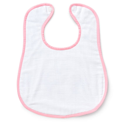 Minnie Mouse Embroidery Feeding Bibs And Burp 2 Pcs