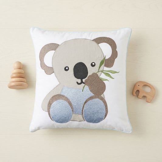 Blue Koala Twill Filled Cotton Pillow 1 Pcs