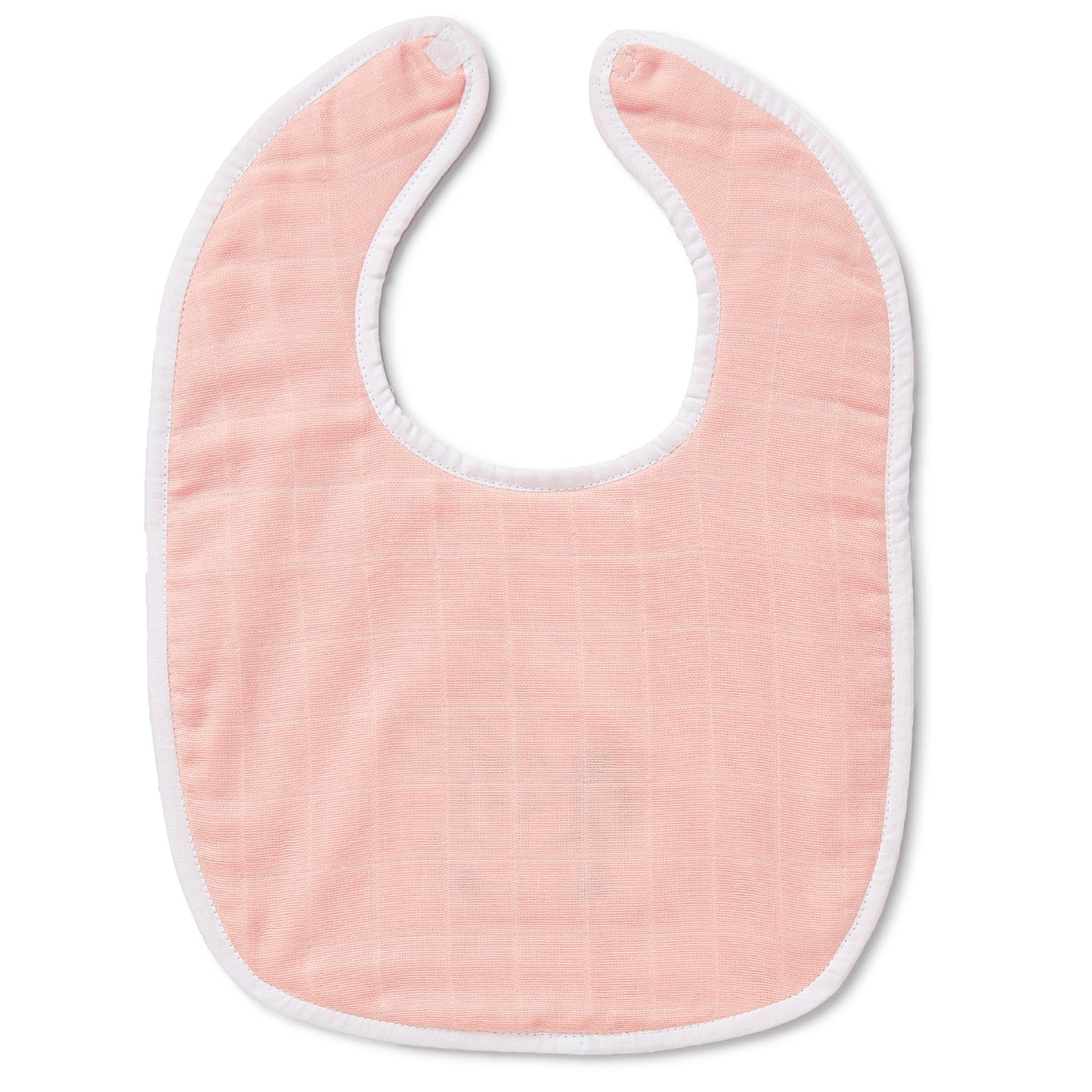 Pink Rabbit Embroidery Feeding Bibs And Burp 2 Pcs