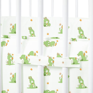 White Bunny Cot Bumper