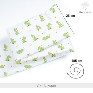 White Bunny Cot Bumper