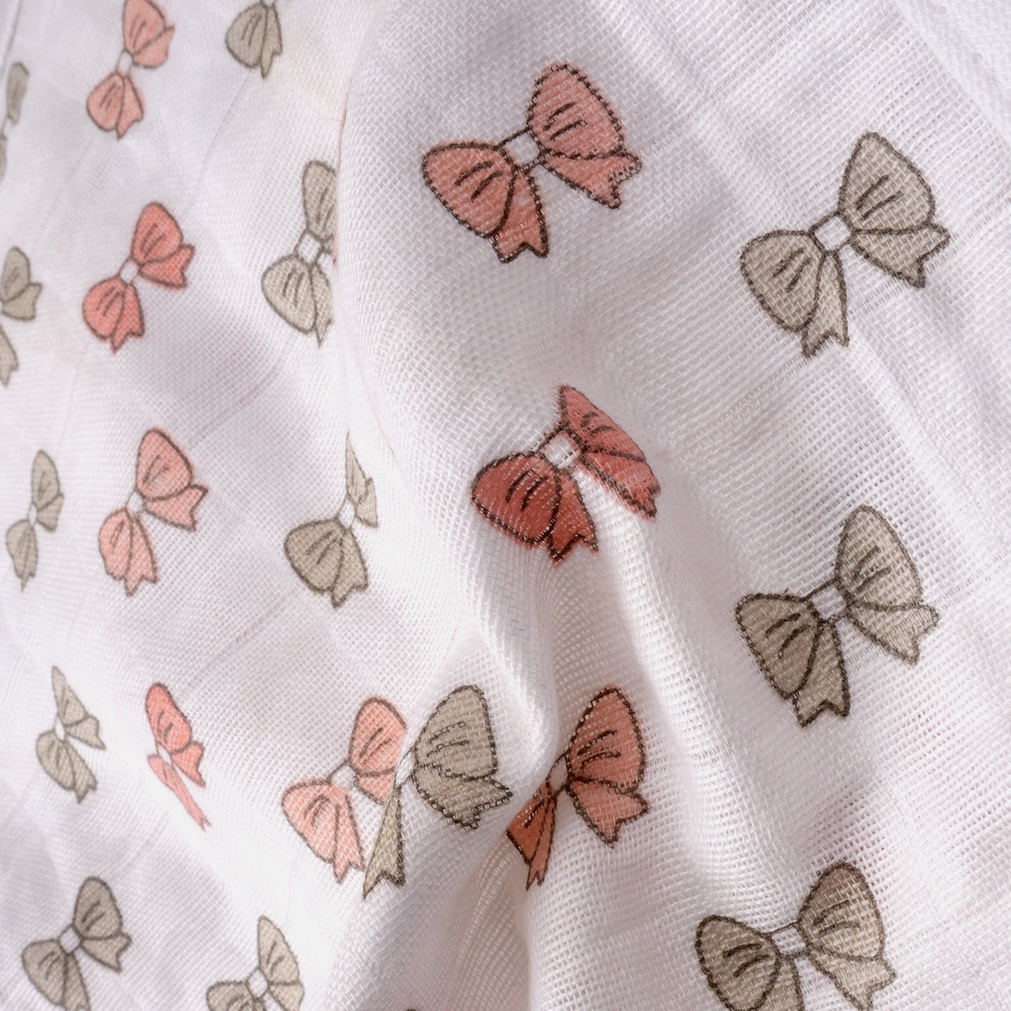 Soft Organic Cotton Baby Vest Set (Pack of 2) | Printed & Embroidered |  Pink Bow with Ice Cream