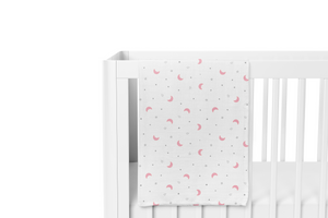 Moon & Pink Swaddles 2 Pcs