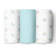 Blue Bear 3 Design Swaddles 3 Pcs