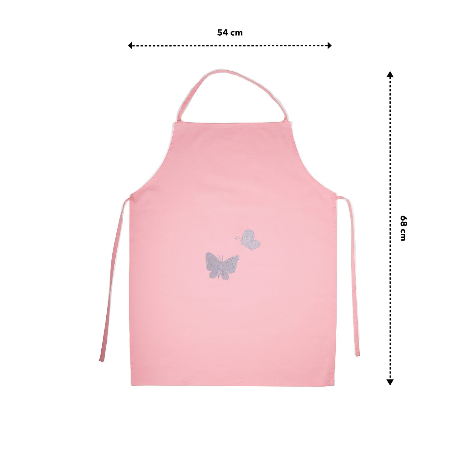 Butterfly Kids Organic Embroidered Twill Cotton Apron 1 Pcs