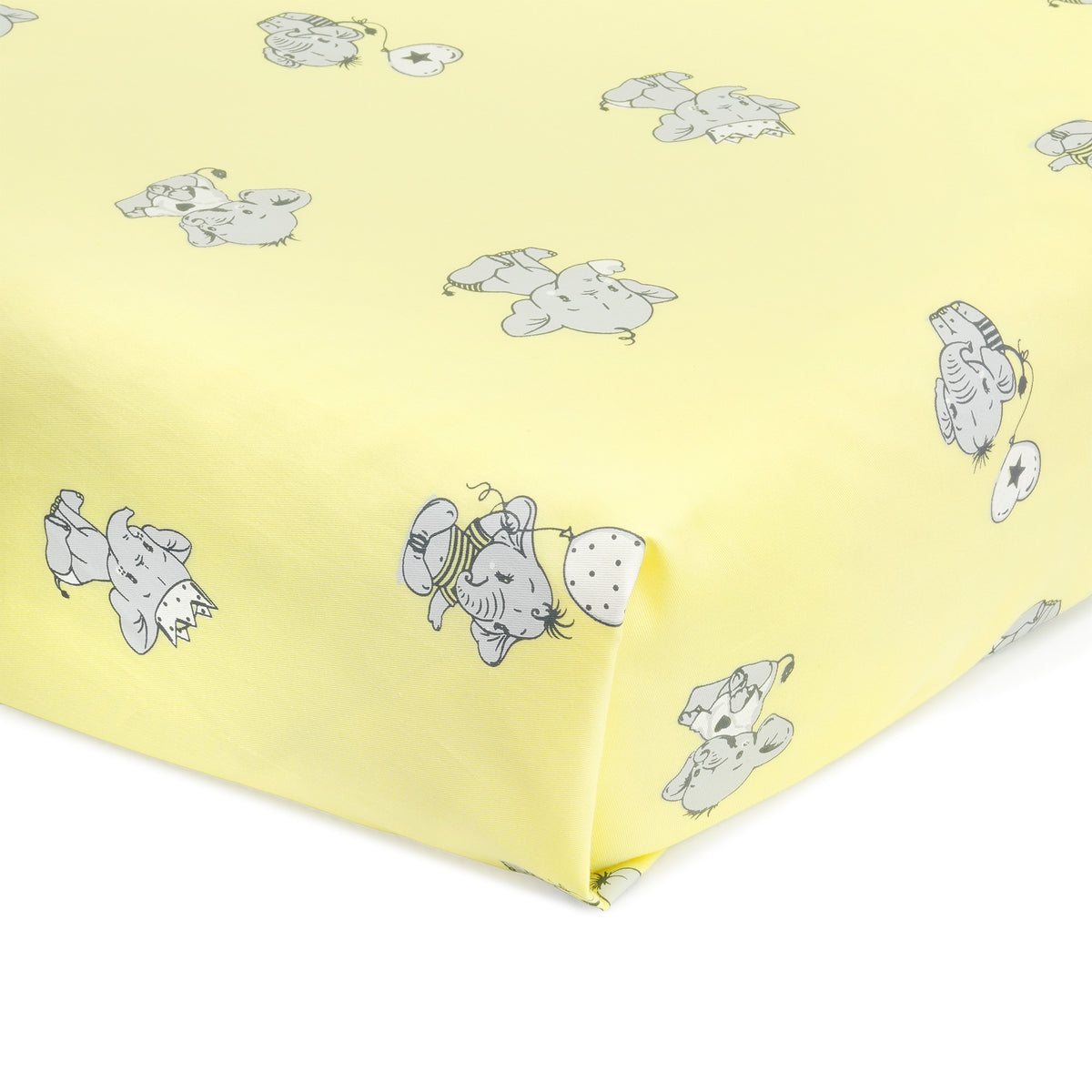 Ellie Friends Yellow Crib Sheets 1 Pcs