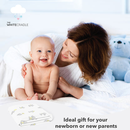 Ellie Friends White Crib Sheets 1 Pcs