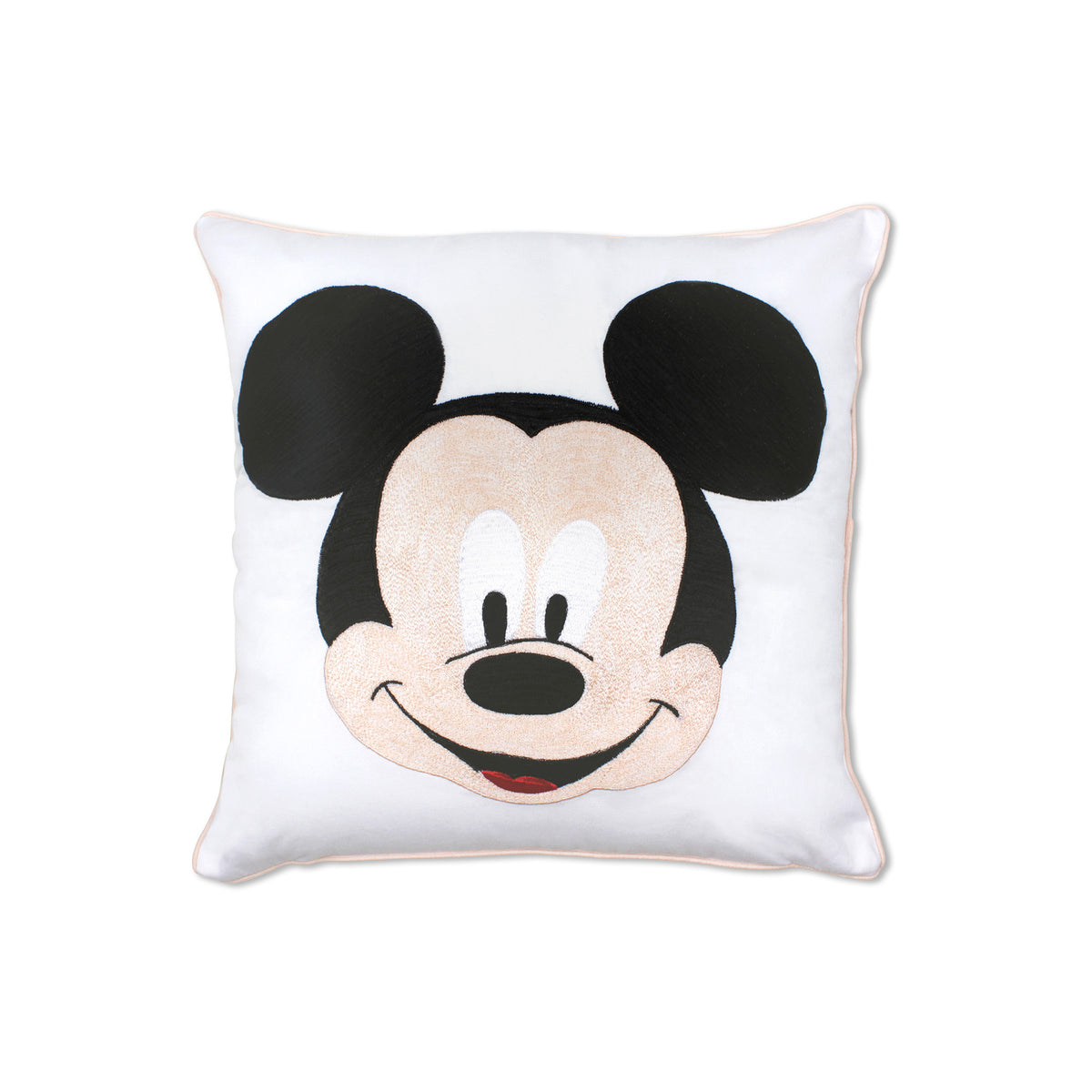 Mickey Face Twill Filled Cotton Pillow 1 Pcs