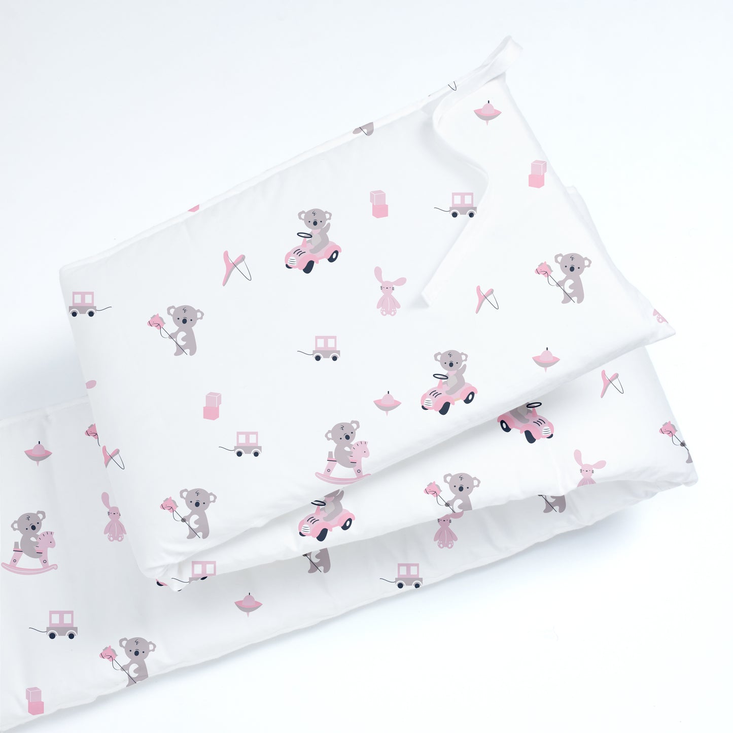 Pink Koala Cot Bumper