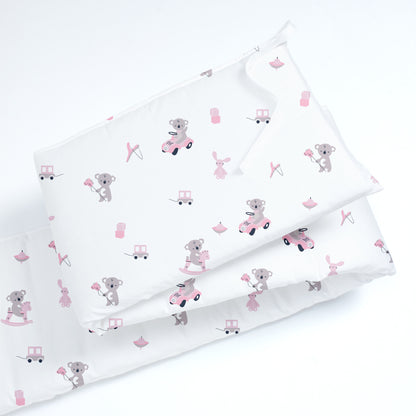 Pink Koala Cot Bumper