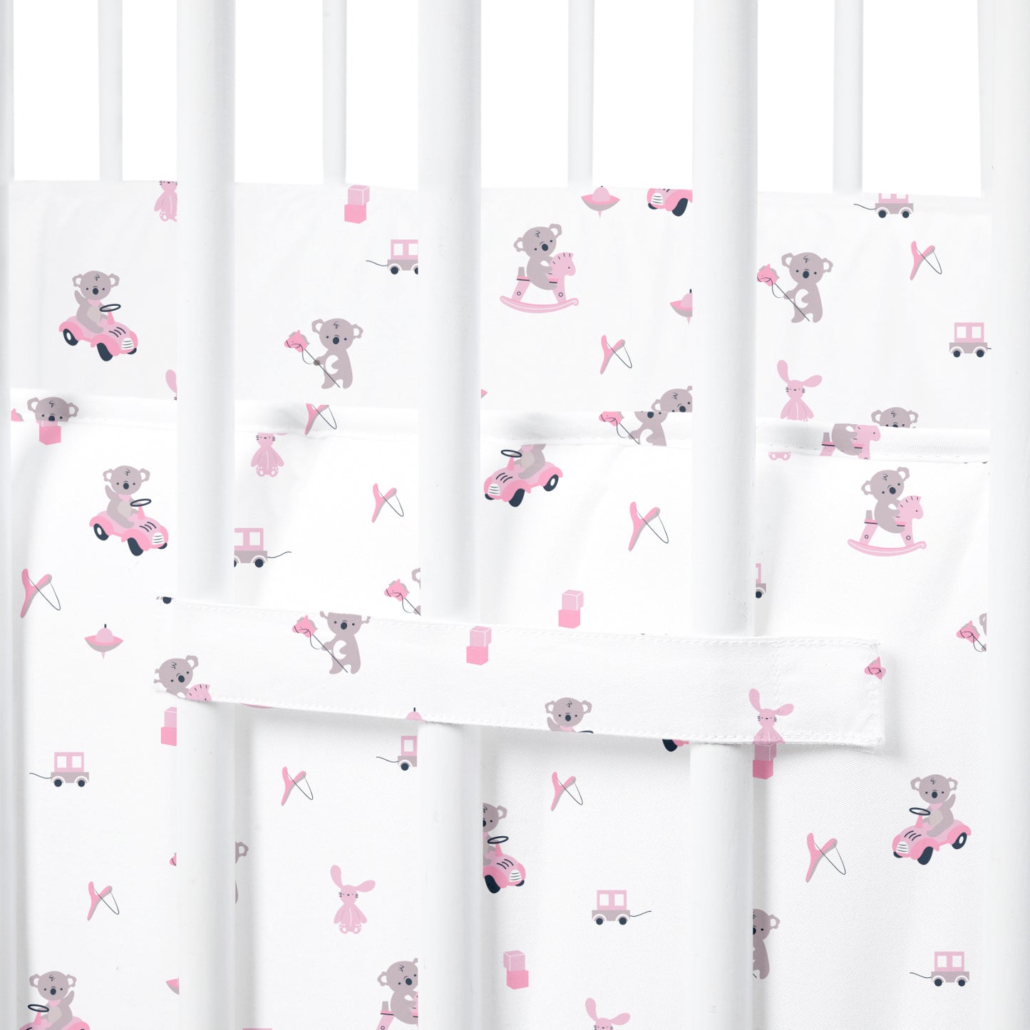 Pink Koala Cot Bumper