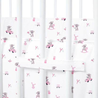 Pink Koala Cot Bumper