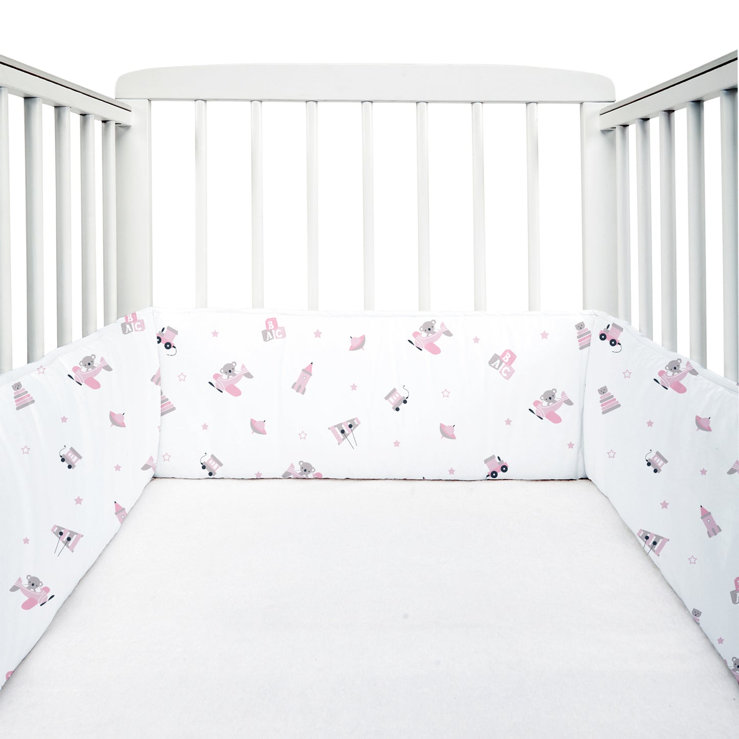Pink Koala Cot Bumper