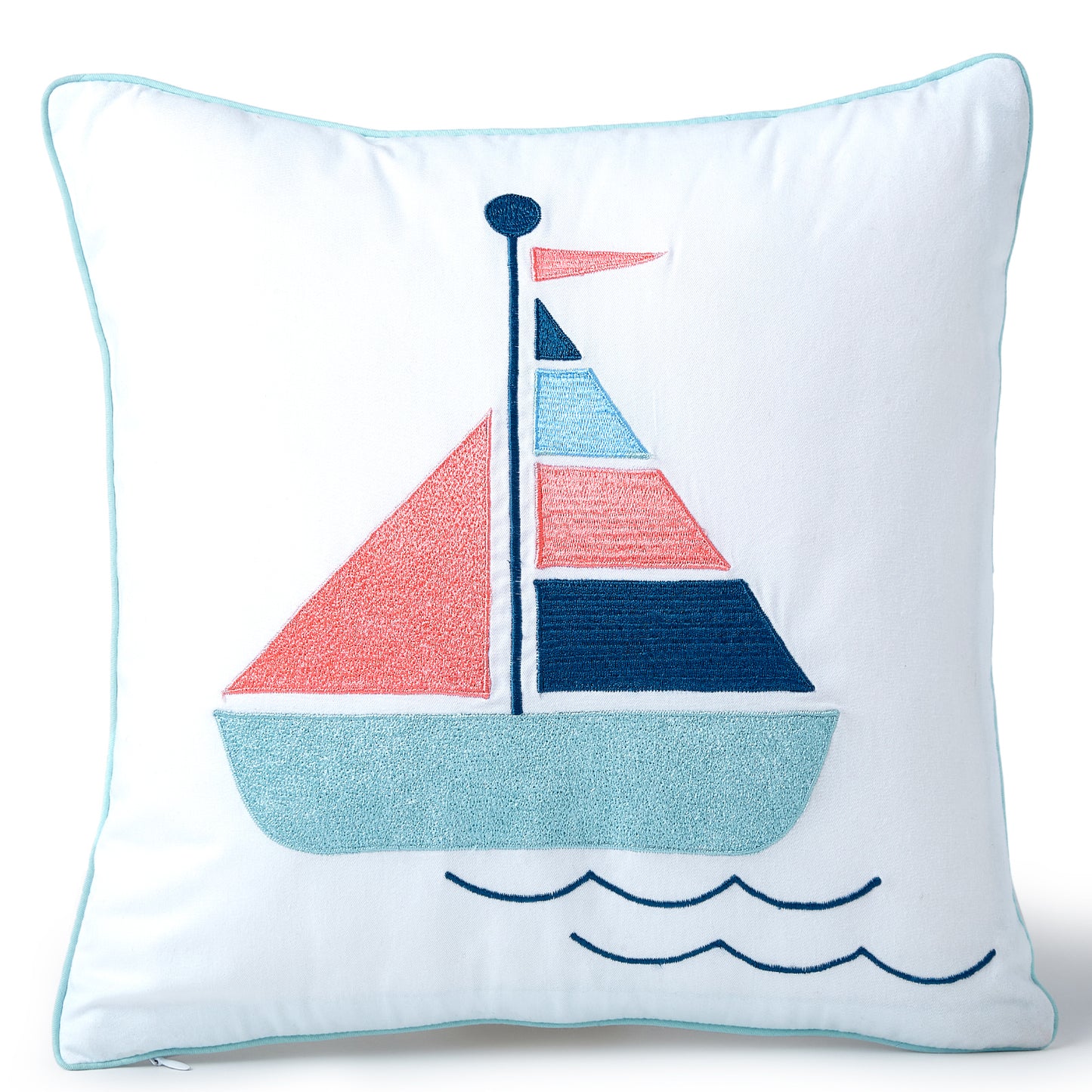Boat Twill Filled Cotton Pillow 1 Pcs