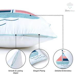 Boat Twill Filled Cotton Pillow 1 Pcs
