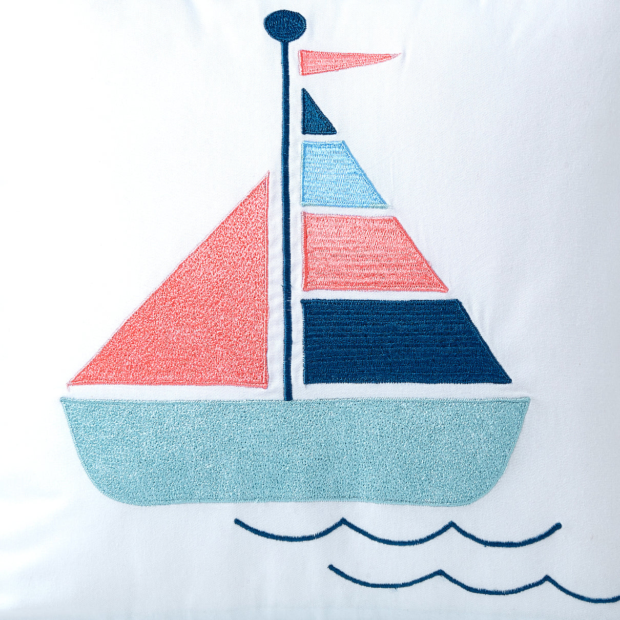 Boat Twill Filled Cotton Pillow 1 Pcs