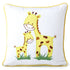 Giraffe Twill Filled Cotton Pillow 1 Pcs