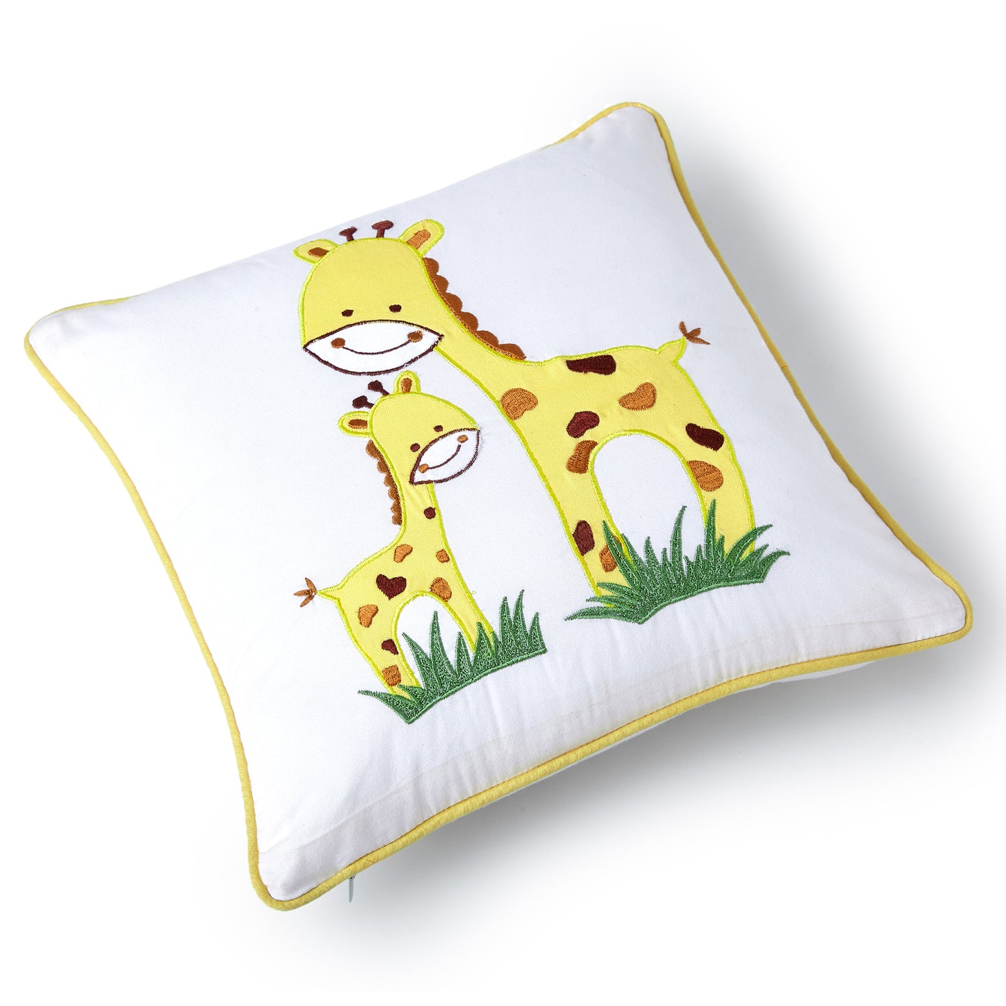 Giraffe Twill Filled Cotton Pillow 1 Pcs