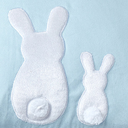 Blue Rabbit Dyed Duck Cotton Pillow 1 Pcs