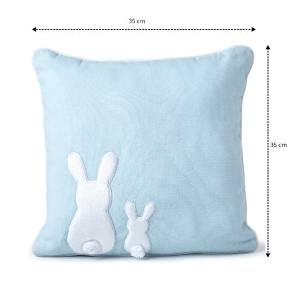 Blue Rabbit Dyed Duck Cotton Pillow 1 Pcs