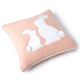 Pink Rabbit Dyed Duck Cotton Pillow 1 Pcs