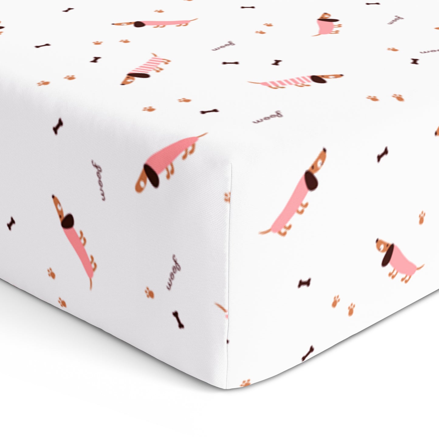 Girl Poodle Crib Sheets 1 Pcs