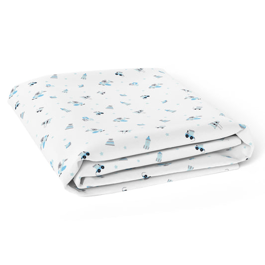 Blue Bear 1 and 2 Crib Sheets 2 Pcs