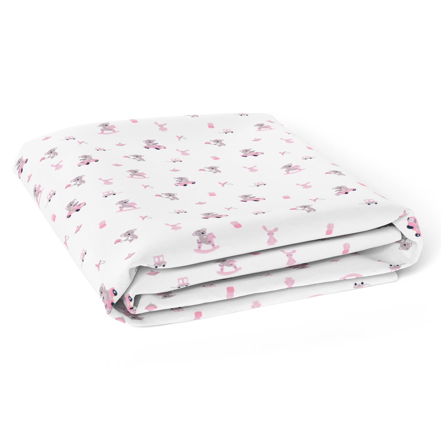 Pink Koala with Horse Crib Sheets 1 Pcs