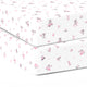 Pink Bear 1 and 2 Crib Sheets 2 Pcs
